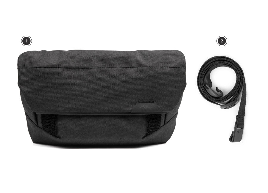 field pouch and external carry strap